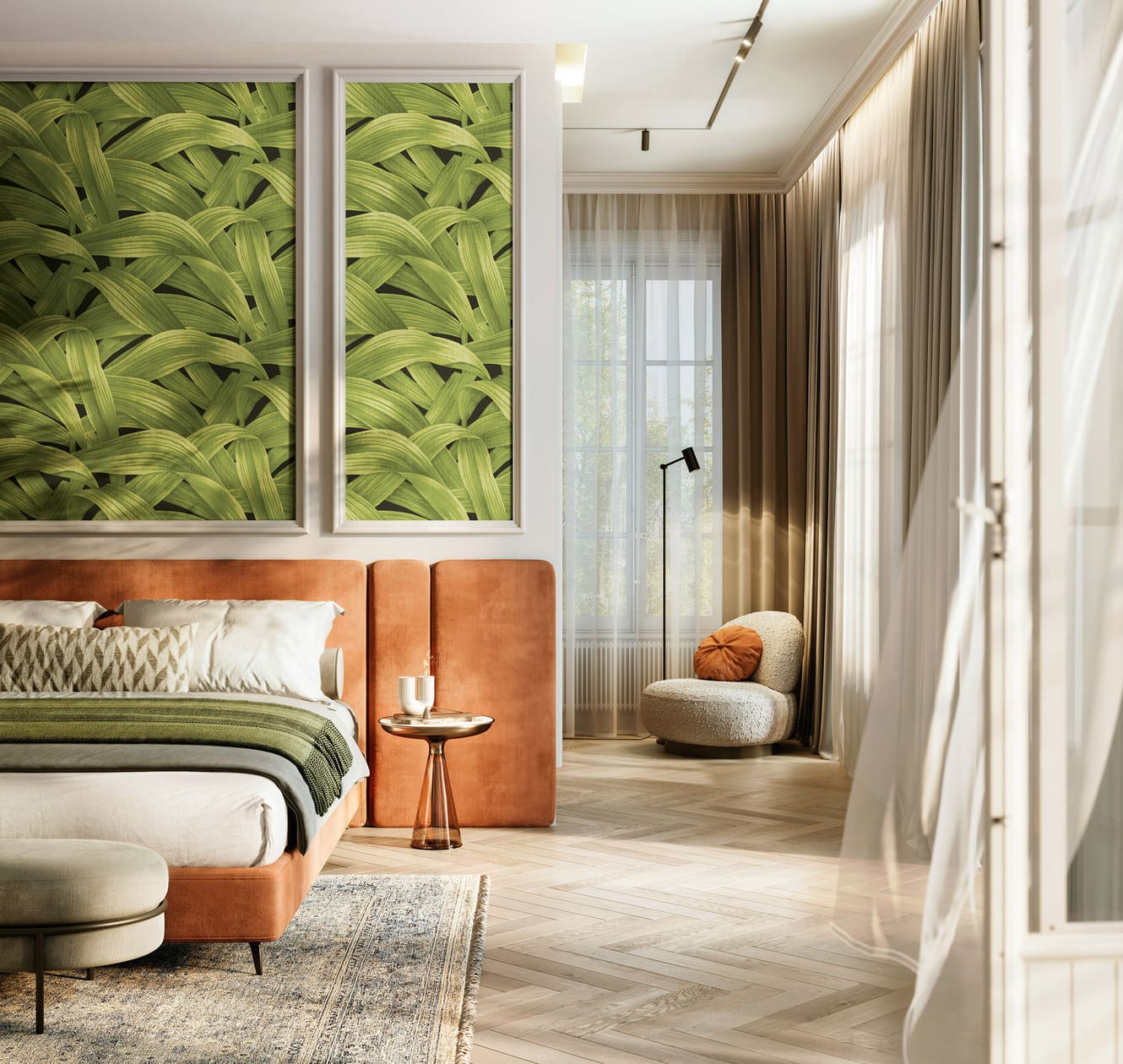 Обои Luna Круиз Драконово дерево CRZ4 005 10,05×1 фото в интерьере